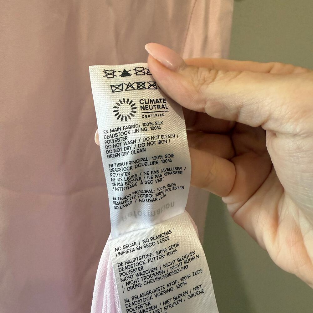 New Reformation Pernille Silk Dress - Picture 5 of 6